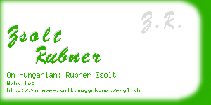 zsolt rubner business card